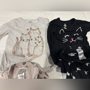 3T Cat Bundle Day Outfit and PJs GUC